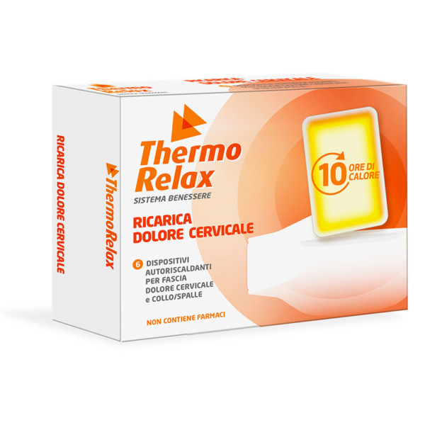 ThermoRelax - Ricariche Autoriscaldanti per Fascia Cervicale e Collo/Spalle. 6 dispositivi da inserire nella fascia. Mantiene il calore fino a 10 ore.